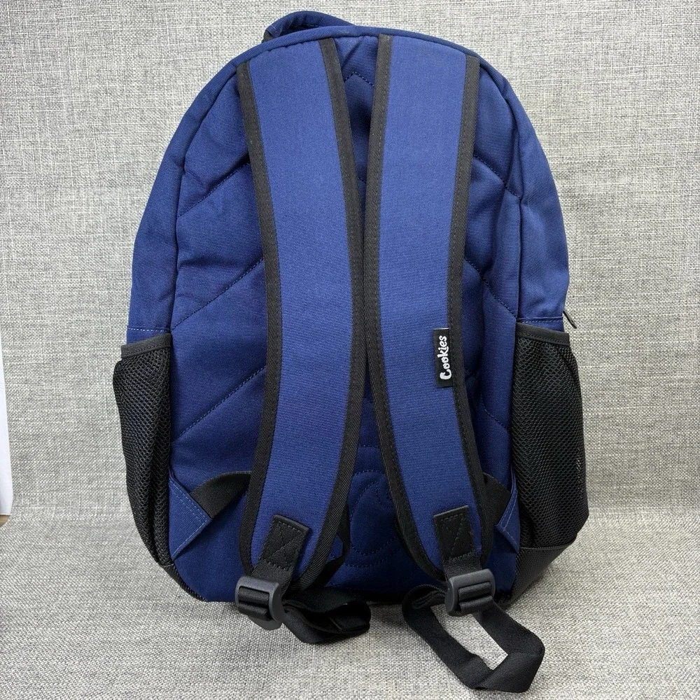 Cookies Smell Proof Backpack Navy Blue Multi Camo Streetwear School Bag Pouch